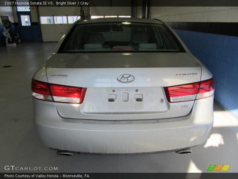 Bright Silver / Gray 2007 Hyundai Sonata SE V6