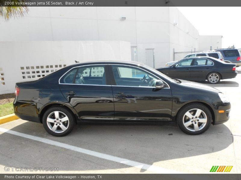 Black / Art Grey 2008 Volkswagen Jetta SE Sedan