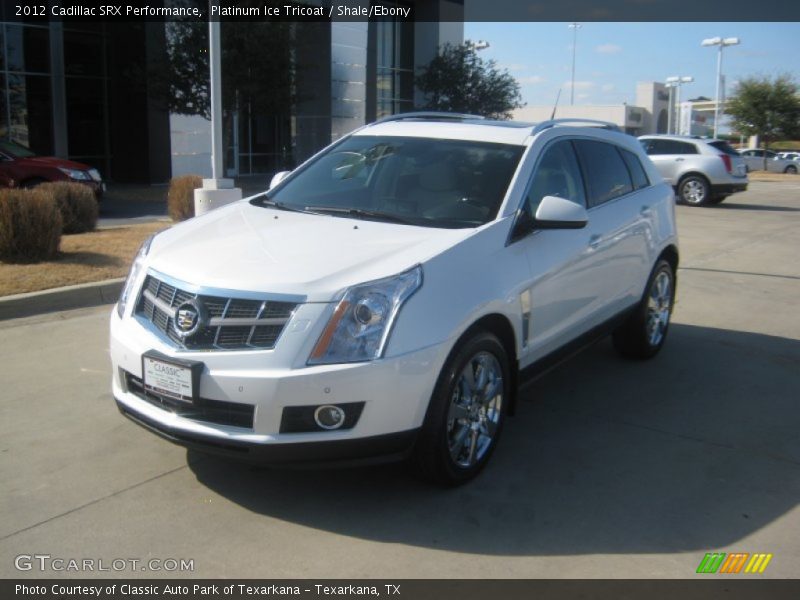 Platinum Ice Tricoat / Shale/Ebony 2012 Cadillac SRX Performance