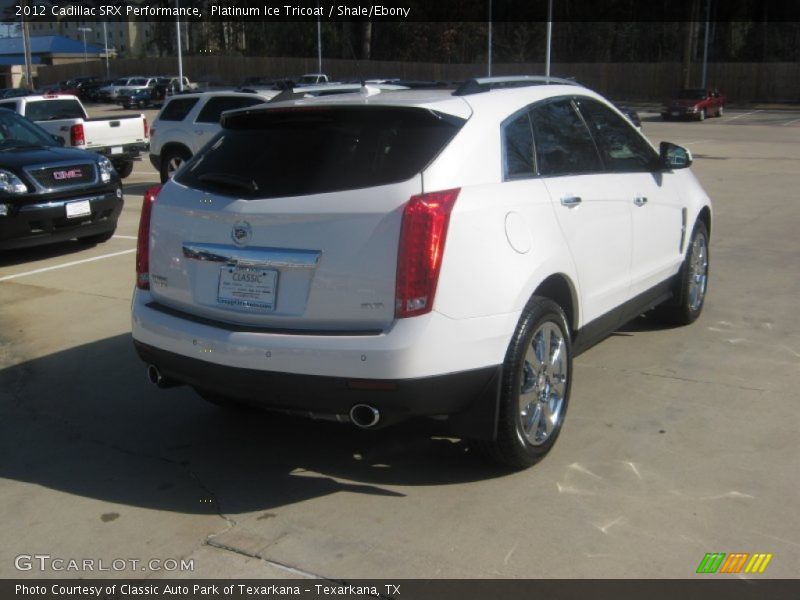 Platinum Ice Tricoat / Shale/Ebony 2012 Cadillac SRX Performance
