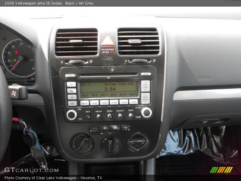 Black / Art Grey 2008 Volkswagen Jetta SE Sedan