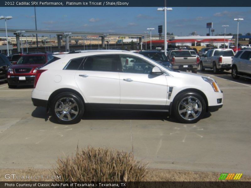 Platinum Ice Tricoat / Shale/Ebony 2012 Cadillac SRX Performance