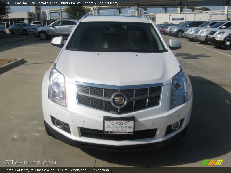 Platinum Ice Tricoat / Shale/Ebony 2012 Cadillac SRX Performance