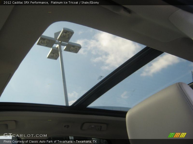 Platinum Ice Tricoat / Shale/Ebony 2012 Cadillac SRX Performance