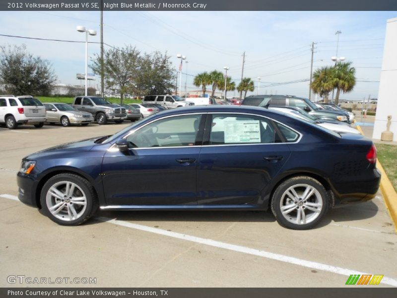 Night Blue Metallic / Moonrock Gray 2012 Volkswagen Passat V6 SE