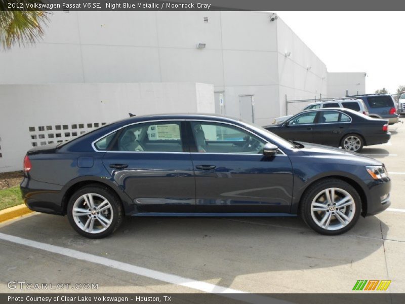 Night Blue Metallic / Moonrock Gray 2012 Volkswagen Passat V6 SE