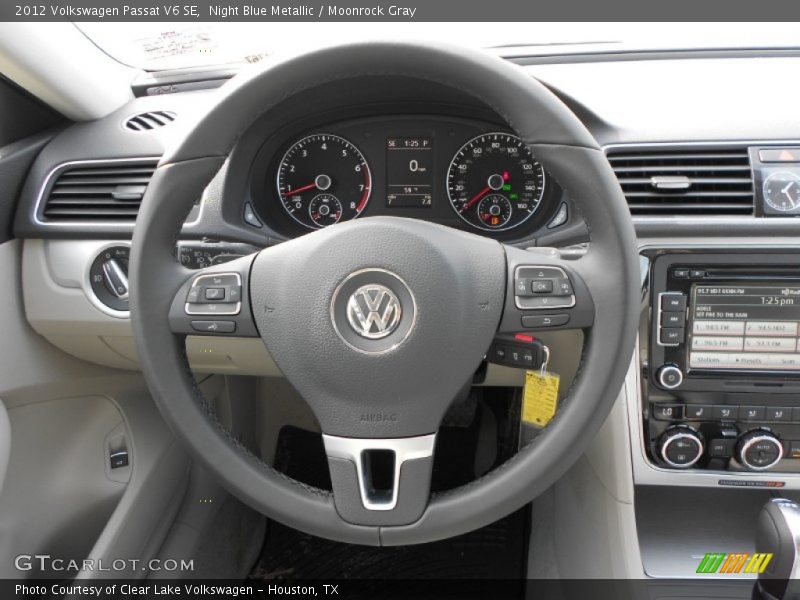 Night Blue Metallic / Moonrock Gray 2012 Volkswagen Passat V6 SE