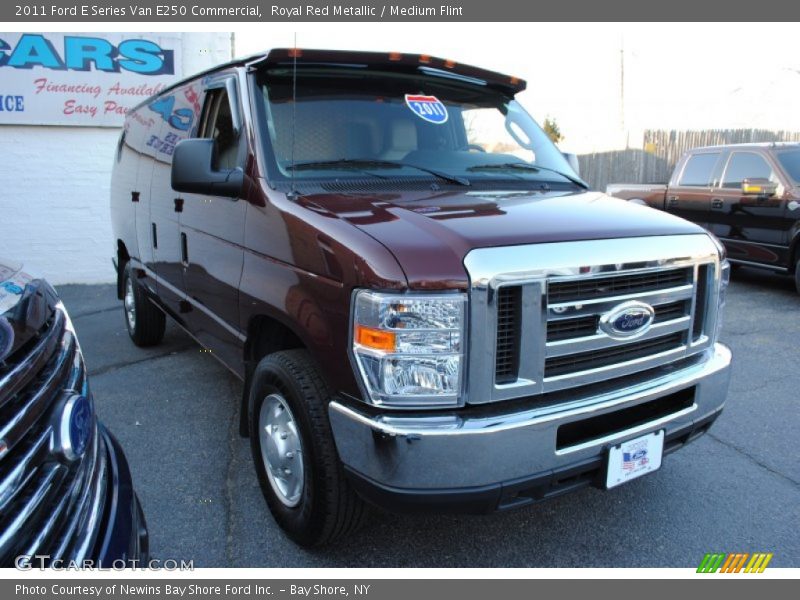Royal Red Metallic / Medium Flint 2011 Ford E Series Van E250 Commercial