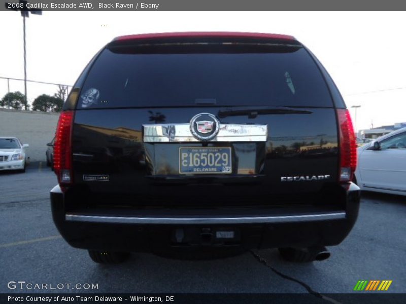 Black Raven / Ebony 2008 Cadillac Escalade AWD