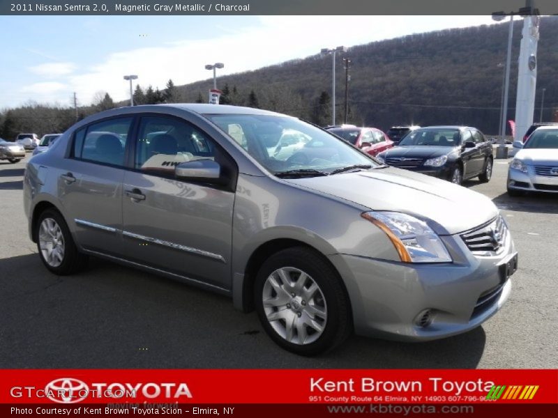 Magnetic Gray Metallic / Charcoal 2011 Nissan Sentra 2.0