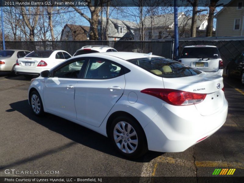 Pearl White / Beige 2011 Hyundai Elantra GLS