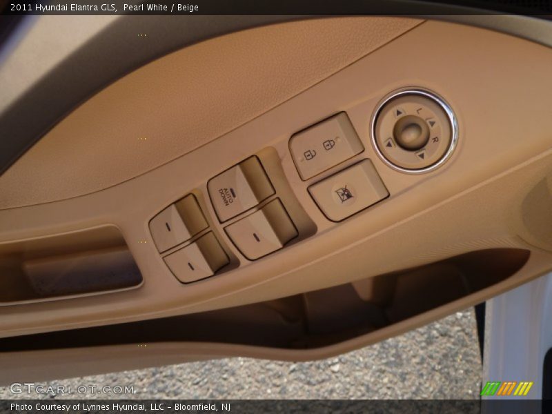 Pearl White / Beige 2011 Hyundai Elantra GLS