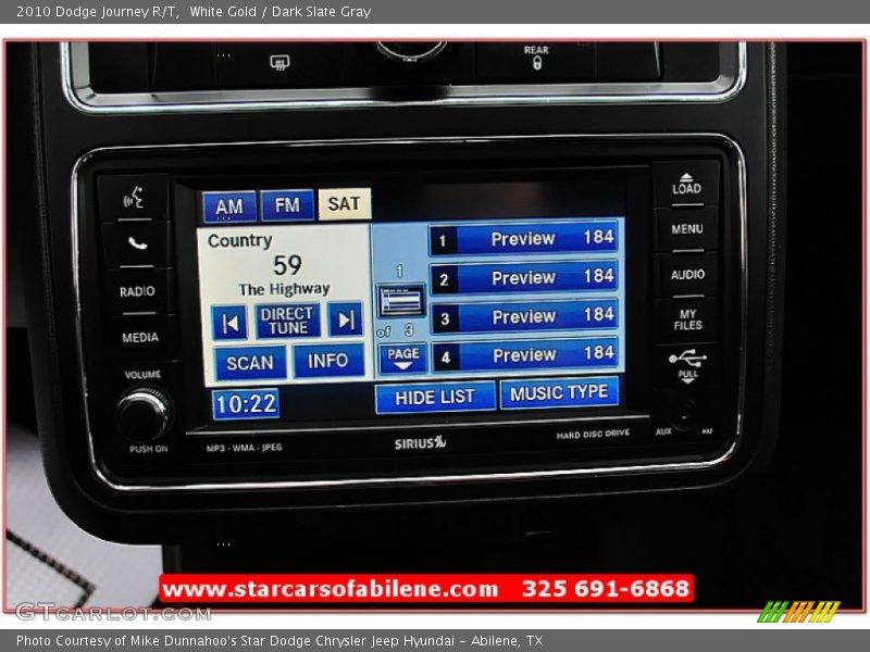 White Gold / Dark Slate Gray 2010 Dodge Journey R/T