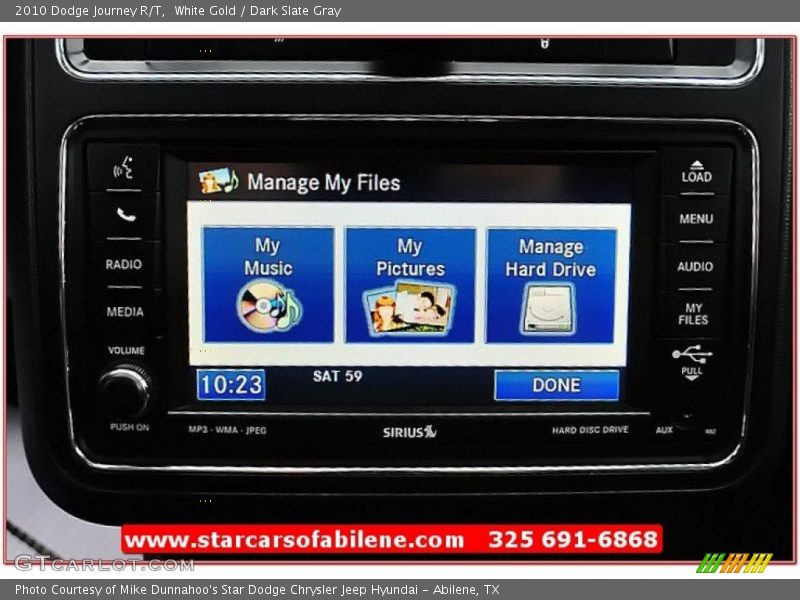 White Gold / Dark Slate Gray 2010 Dodge Journey R/T