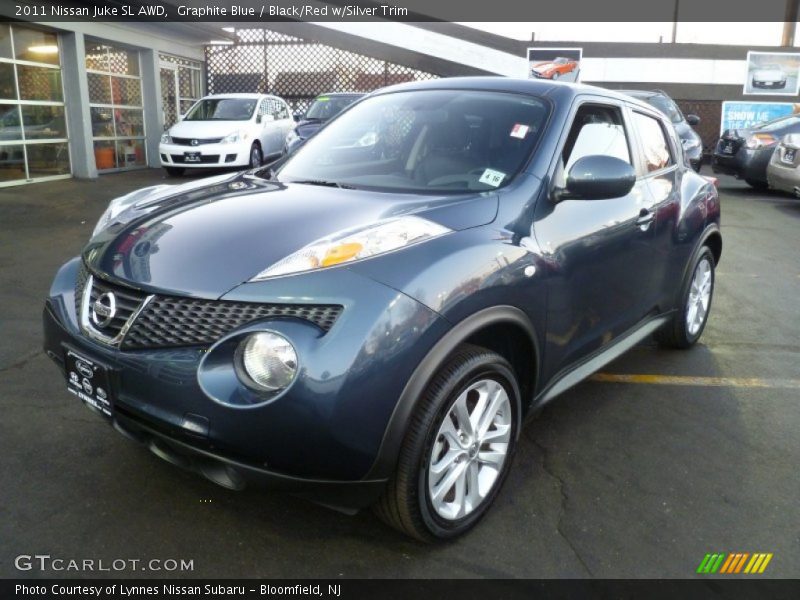 Graphite Blue / Black/Red w/Silver Trim 2011 Nissan Juke SL AWD