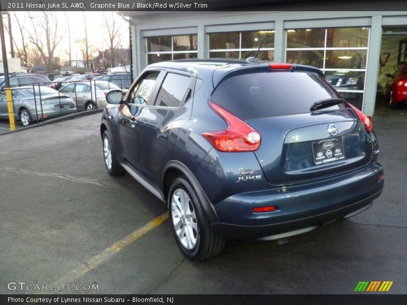 Graphite Blue / Black/Red w/Silver Trim 2011 Nissan Juke SL AWD