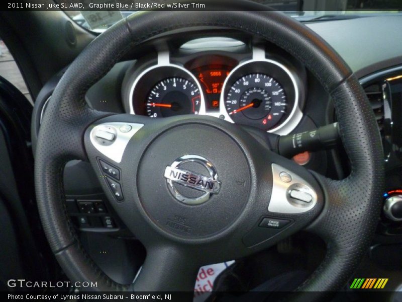 Graphite Blue / Black/Red w/Silver Trim 2011 Nissan Juke SL AWD