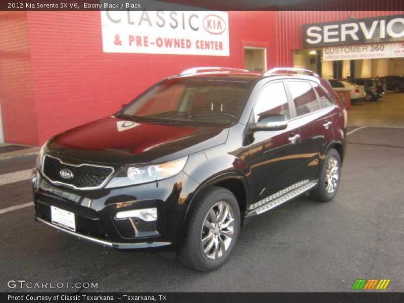 Ebony Black / Black 2012 Kia Sorento SX V6