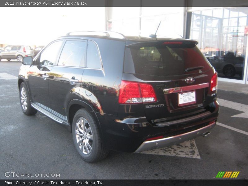 Ebony Black / Black 2012 Kia Sorento SX V6