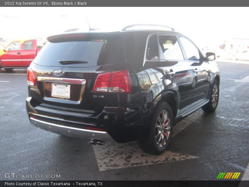 Ebony Black / Black 2012 Kia Sorento SX V6