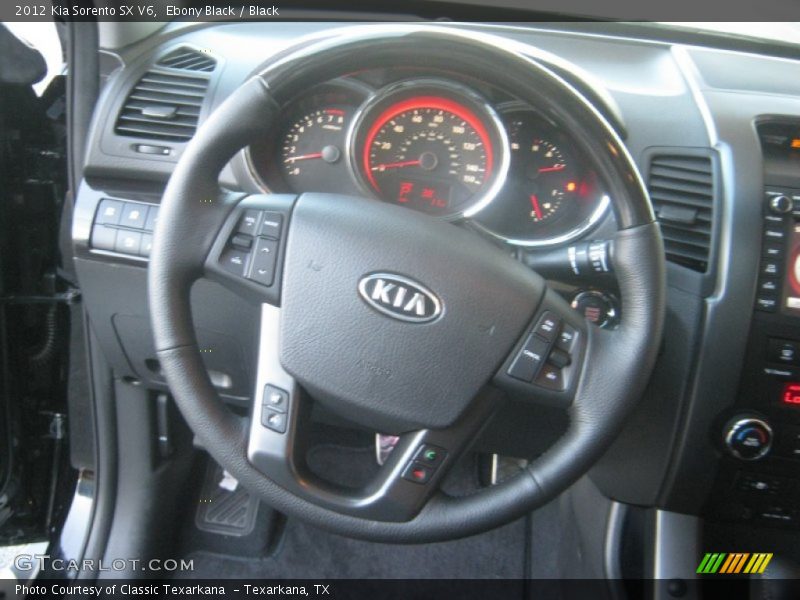 Ebony Black / Black 2012 Kia Sorento SX V6