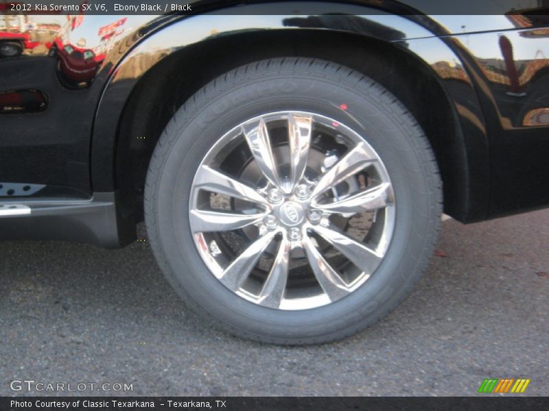 Ebony Black / Black 2012 Kia Sorento SX V6