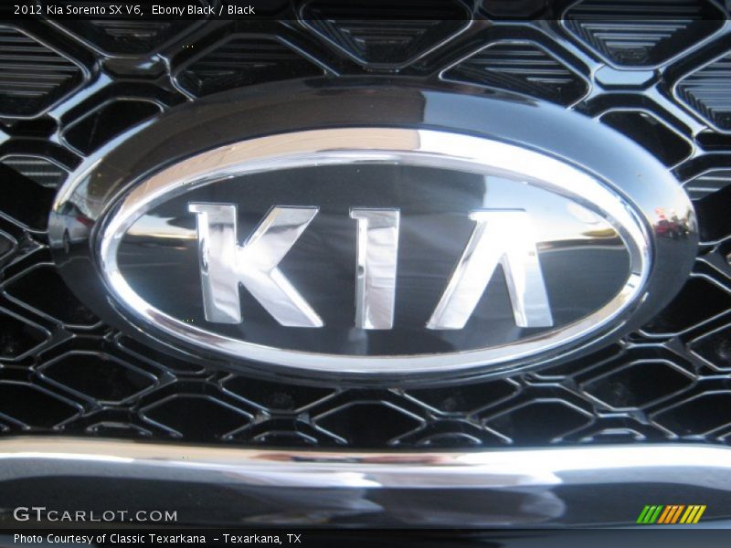 Ebony Black / Black 2012 Kia Sorento SX V6