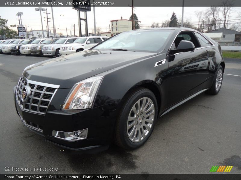 Black Raven / Ebony/Ebony 2012 Cadillac CTS 4 AWD Coupe