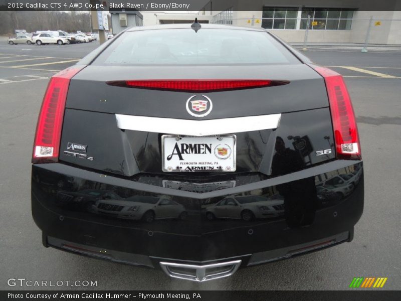 Black Raven / Ebony/Ebony 2012 Cadillac CTS 4 AWD Coupe