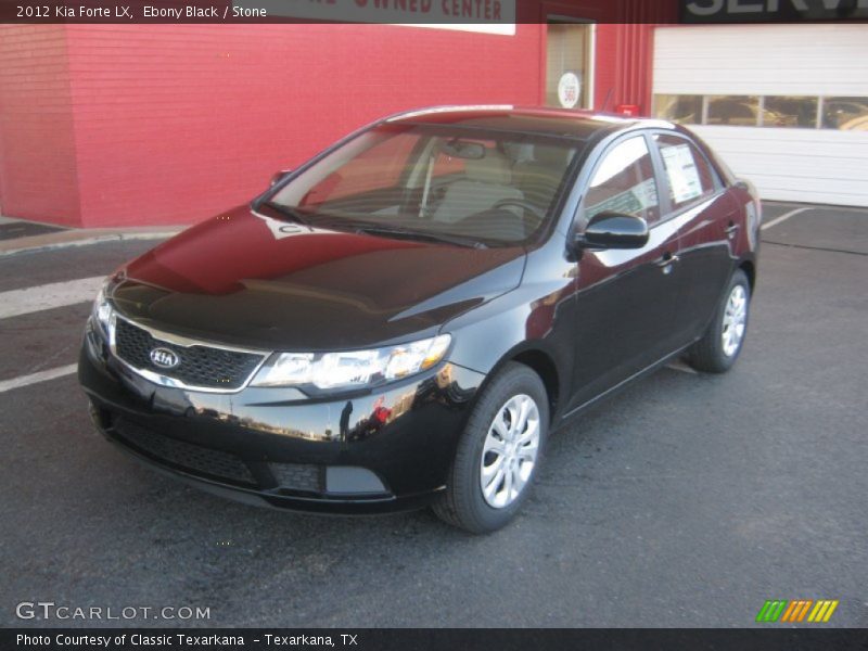 Ebony Black / Stone 2012 Kia Forte LX