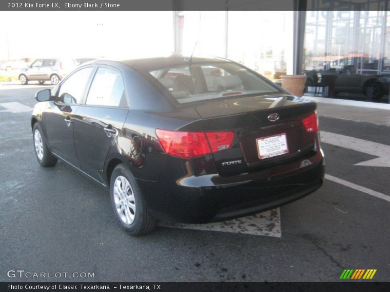 Ebony Black / Stone 2012 Kia Forte LX