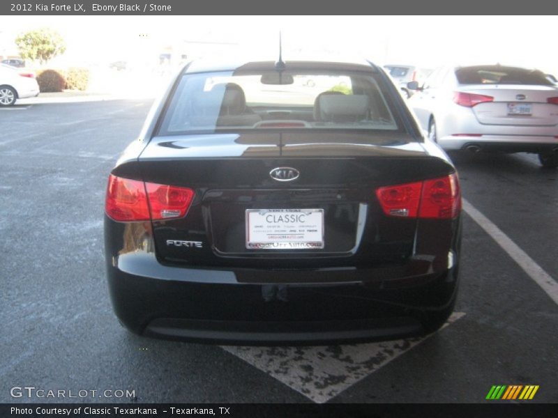 Ebony Black / Stone 2012 Kia Forte LX