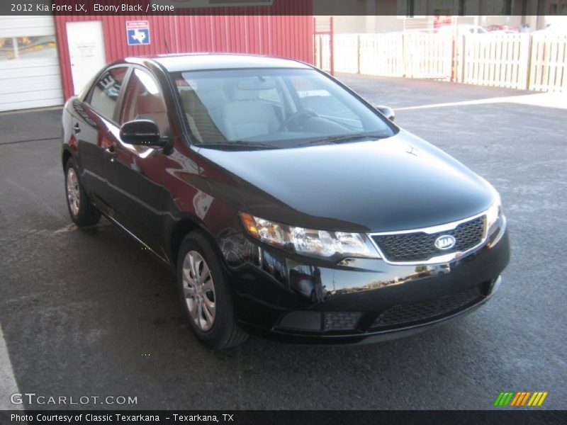 Ebony Black / Stone 2012 Kia Forte LX