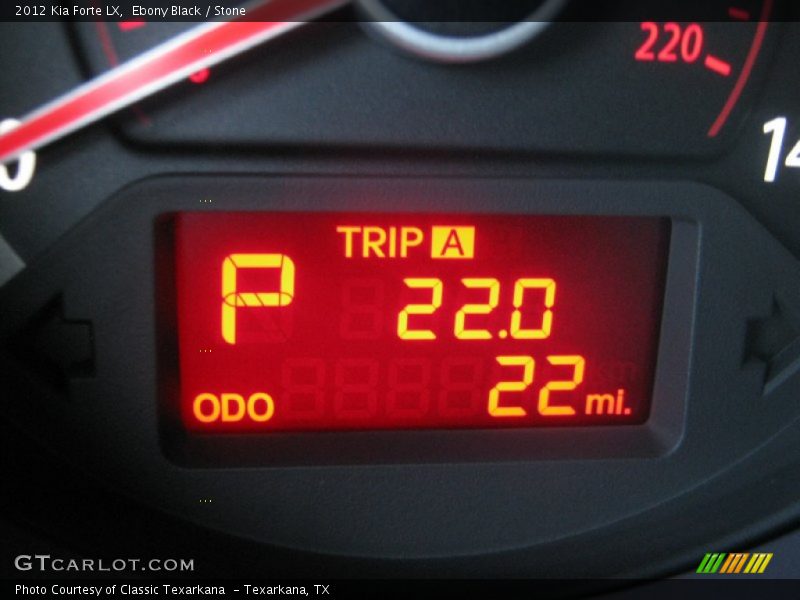 Ebony Black / Stone 2012 Kia Forte LX