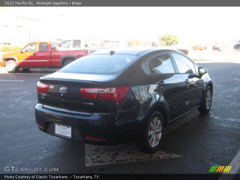 Midnight Sapphire / Beige 2012 Kia Rio EX