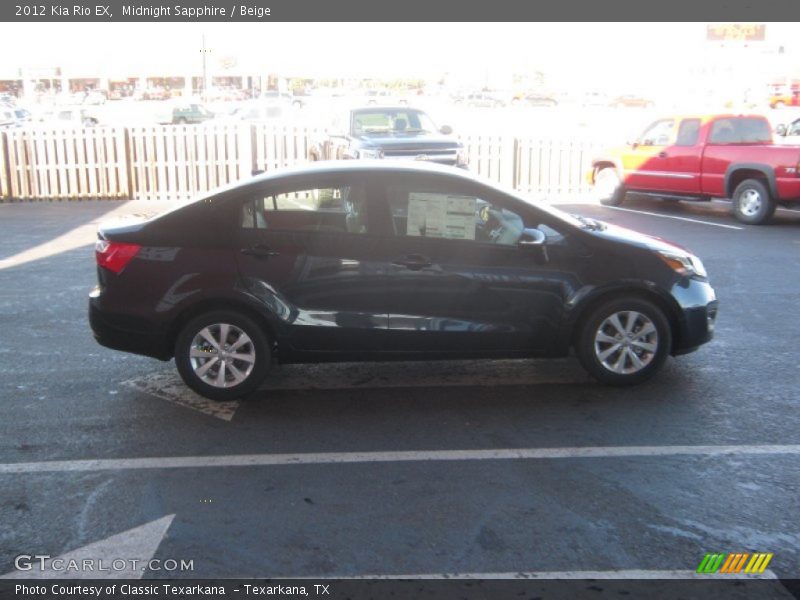 Midnight Sapphire / Beige 2012 Kia Rio EX