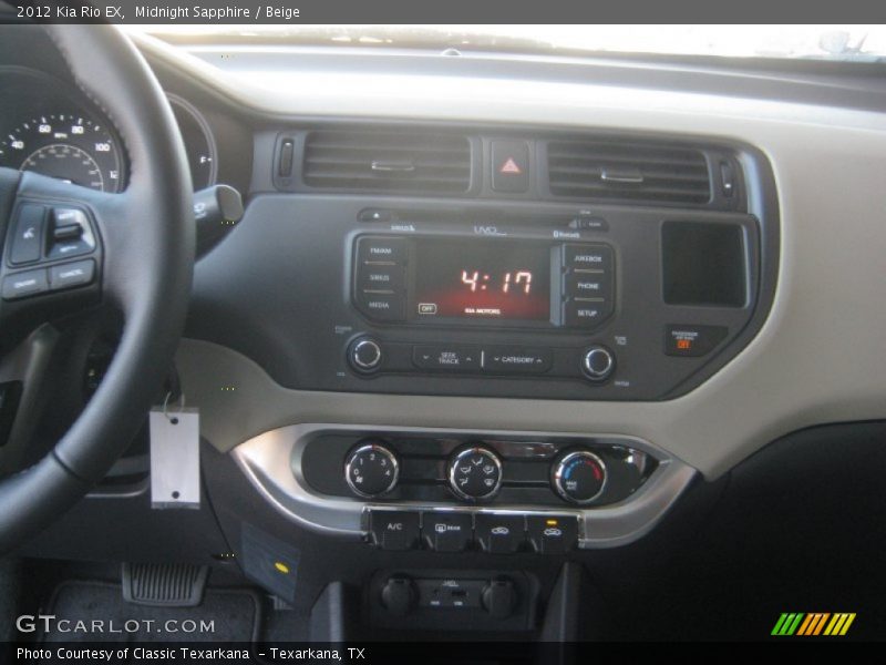 Midnight Sapphire / Beige 2012 Kia Rio EX
