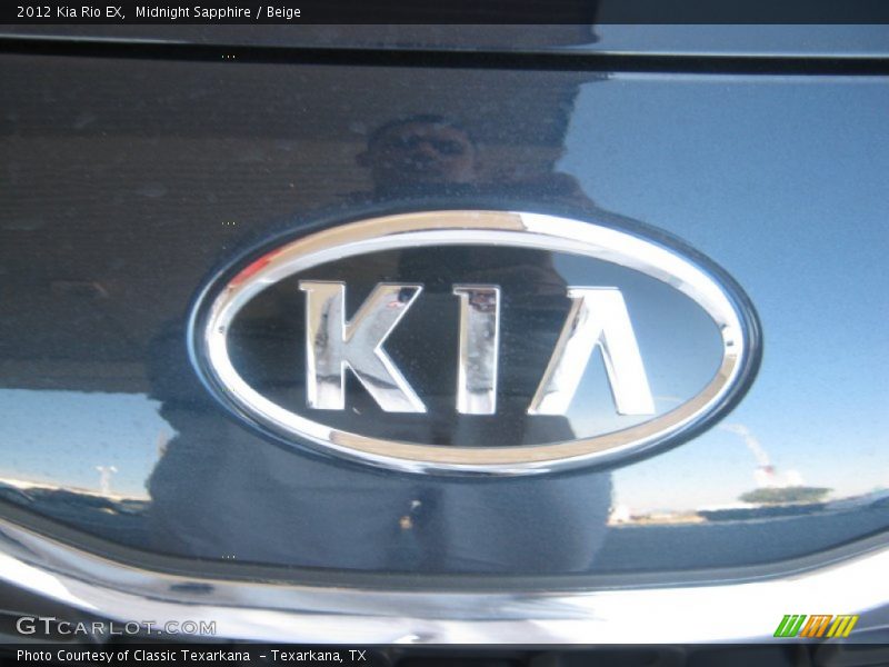 Midnight Sapphire / Beige 2012 Kia Rio EX