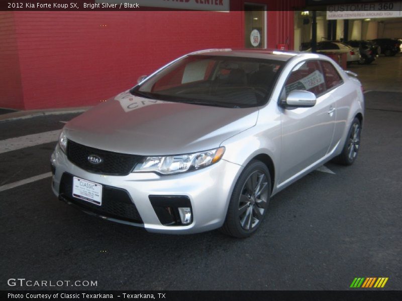 Bright Silver / Black 2012 Kia Forte Koup SX