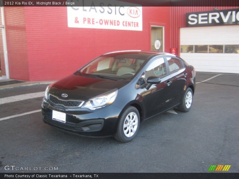 Midnight Black / Beige 2012 Kia Rio EX