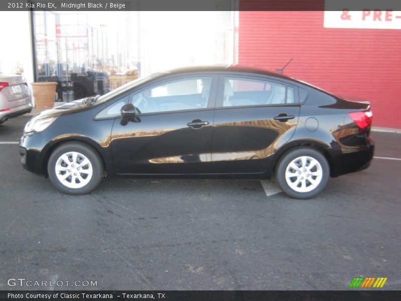 Midnight Black / Beige 2012 Kia Rio EX