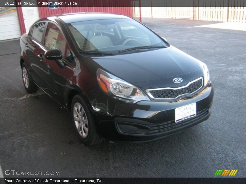 Midnight Black / Beige 2012 Kia Rio EX