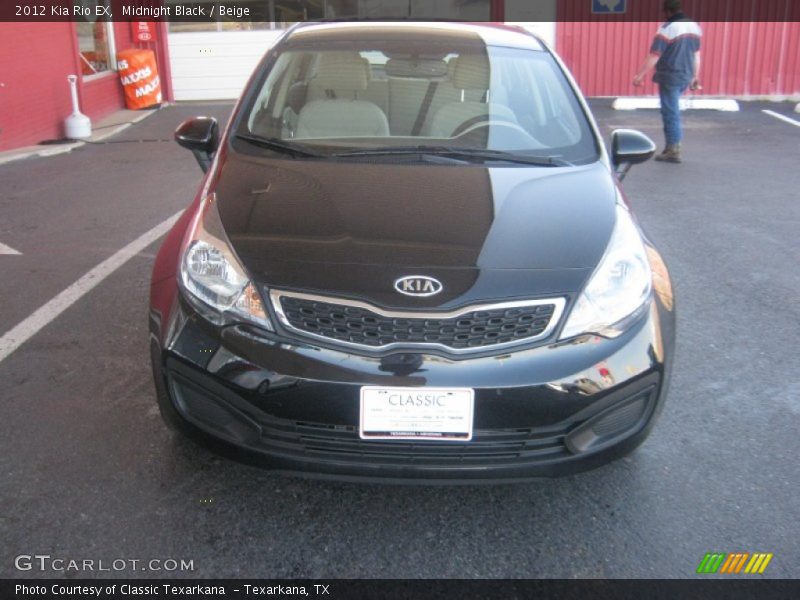 Midnight Black / Beige 2012 Kia Rio EX