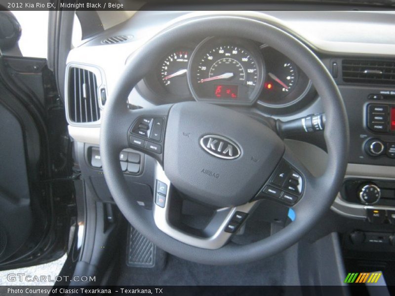 Midnight Black / Beige 2012 Kia Rio EX