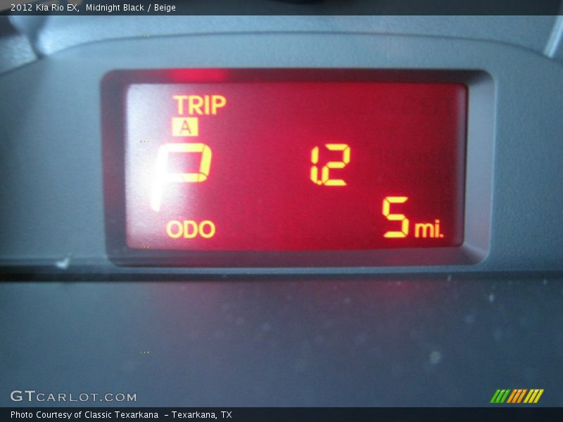 Midnight Black / Beige 2012 Kia Rio EX