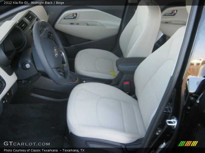  2012 Rio EX Beige Interior