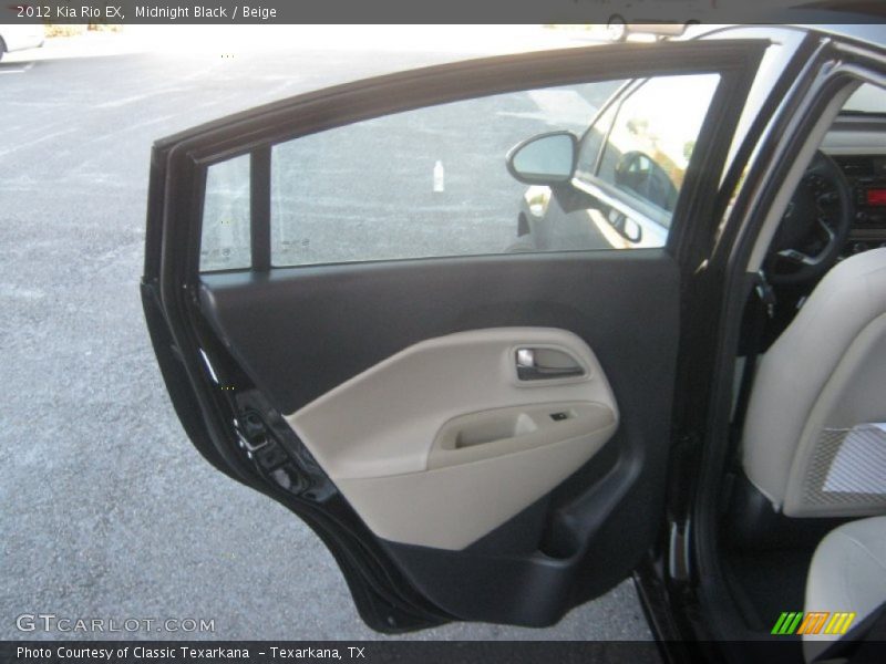 Midnight Black / Beige 2012 Kia Rio EX