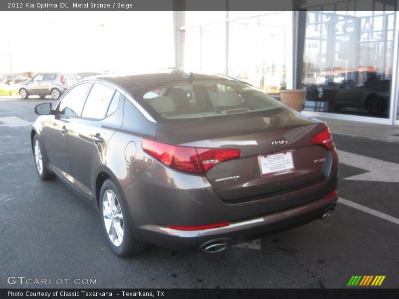 Metal Bronze / Beige 2012 Kia Optima EX