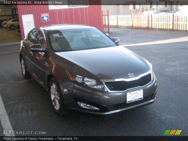Metal Bronze / Beige 2012 Kia Optima EX