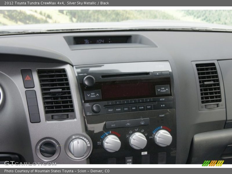 Silver Sky Metallic / Black 2012 Toyota Tundra CrewMax 4x4